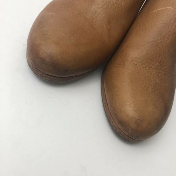 Rag & Bone Enid Mules Brown Leather Stacked Heel - Picture 8 of 8
